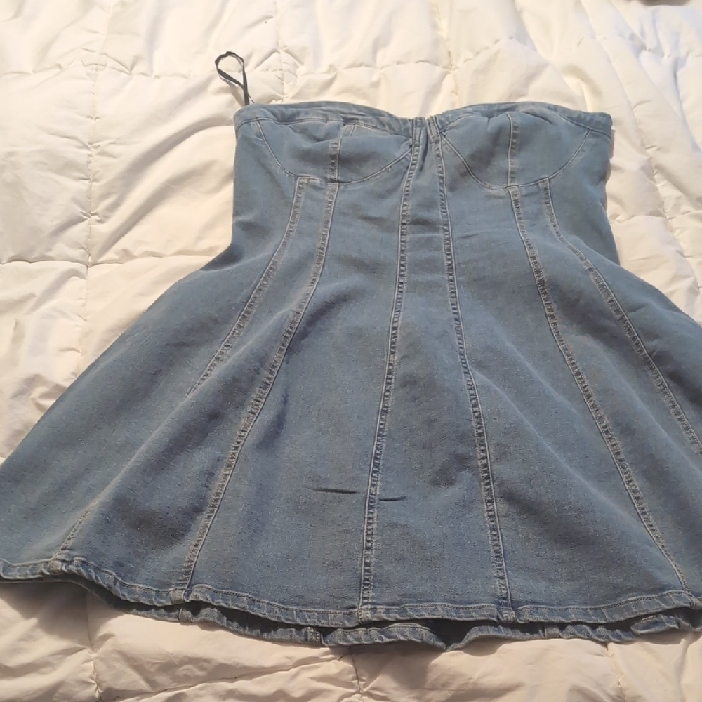 Forever 21 Blue Denim Mini Dress